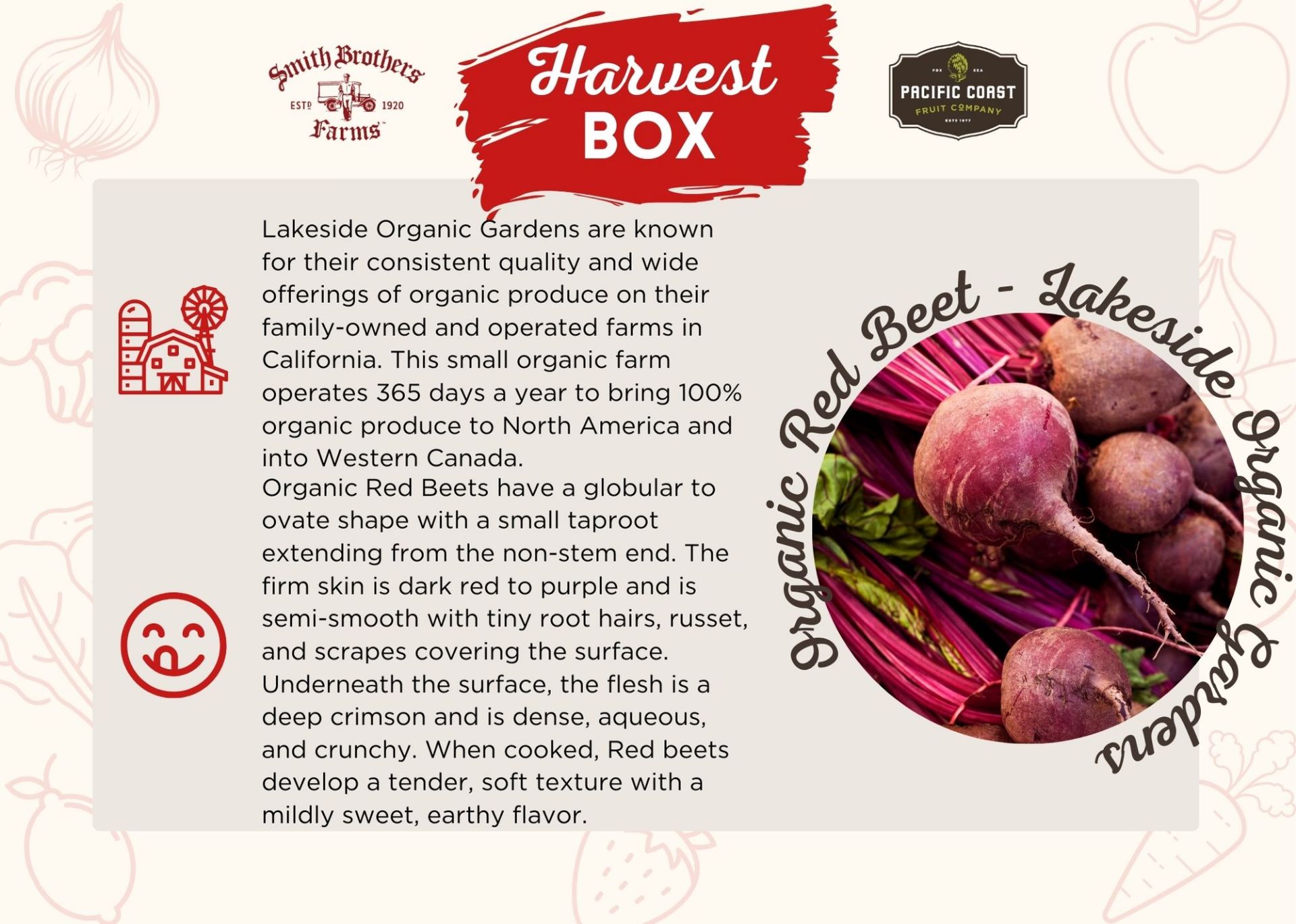 Organic Red Beets Infographic