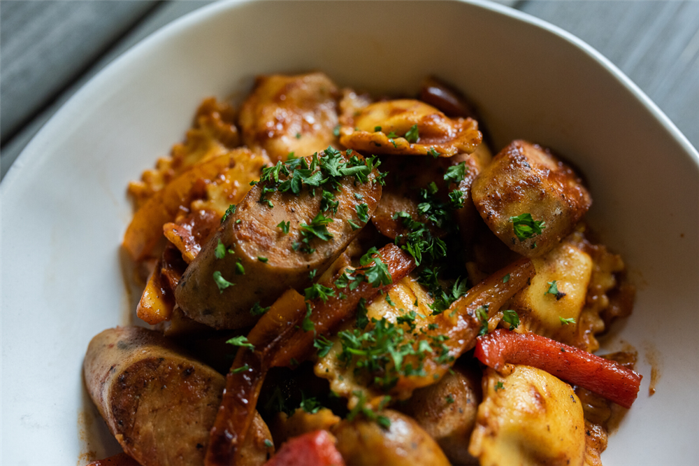 Fresh Ravioli With Italian Sausages and Peppers | Smith Brothers Farms